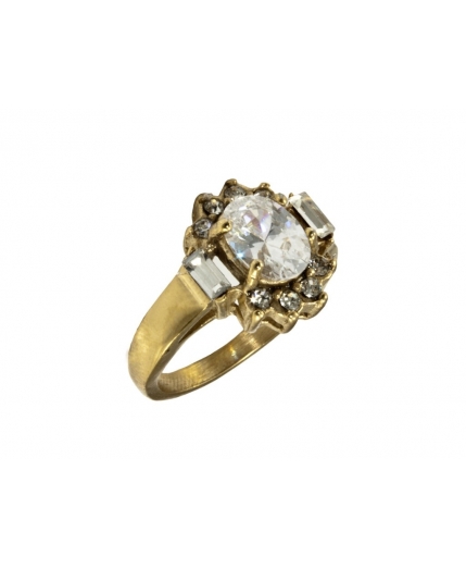 Śliczny pozłacany pierścionek z cyrkoniami-9466.jpg_9466