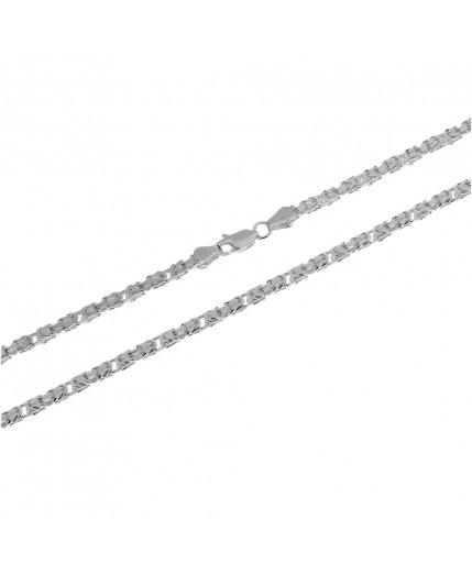 Srebrny łańcuszek męski splot królewski SREBRO