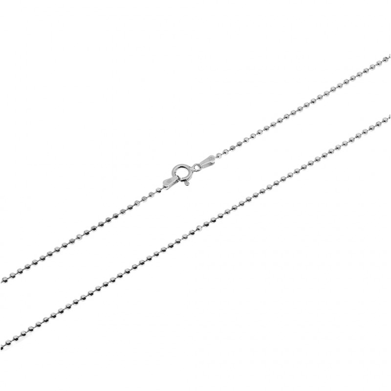 Srebrny łańcuszek damski kulkowy SREBRO 925