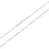 Srebrny łańcuszek MĘSKI splot FIGARO 3 mm