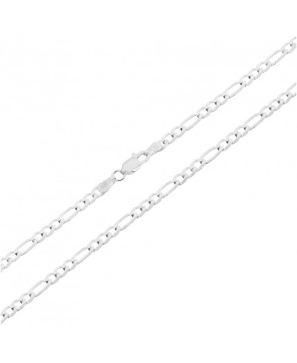 Srebrny łańcuszek MĘSKI splot FIGARO 3 mm