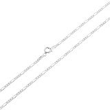 Srebrny łańcuszek MĘSKI splot FIGARO 2 mm