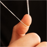 Srebrny łańcuszek MĘSKI splot PANCERKA 1 mm