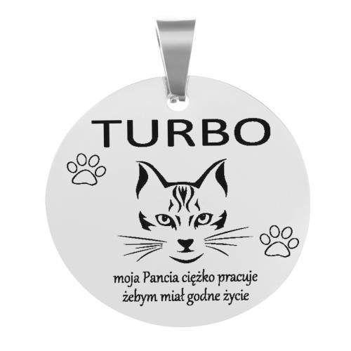 1 Adresowka Identyfikator Medalik dla psa  kota z grawerem