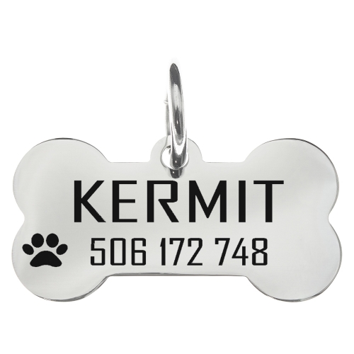 1 Adresowka  identyfikator dla psa kosc srebrna z grawerem