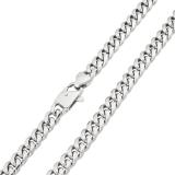 Łańcuszek MĘSKI srebrny STAL CHIRURGICZNA splot PANCERKA 60 cm