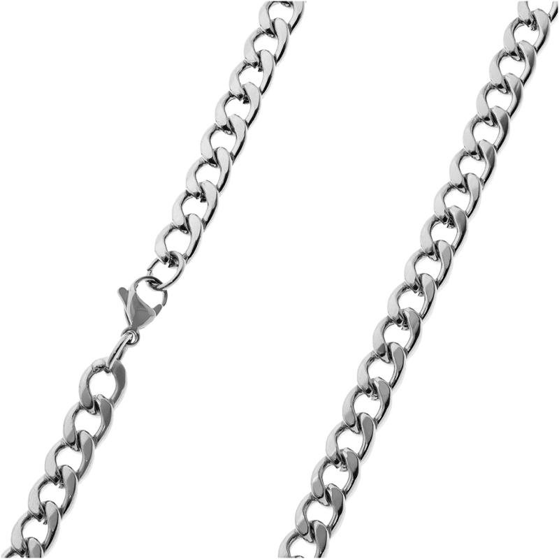 Łańcuch MĘSKI srebrny STAL CHIRURGICZNA Splot PANCERKA 60 cm 30g