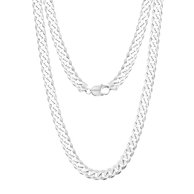Łańcuszek MĘSKI srebrny szeroki PANCERKA SREBRO 925 1 cm